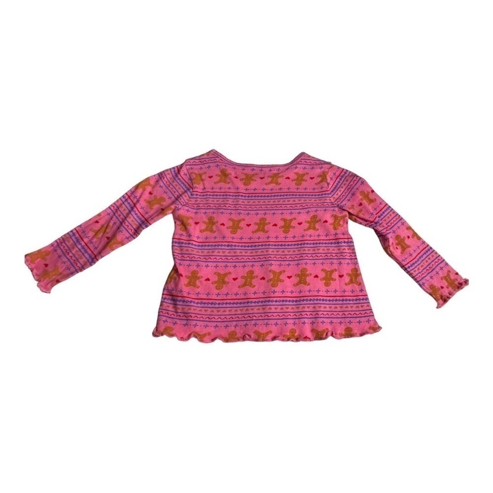 Harper Canyon Pink Gingerbread Long Sleeve Shirt Size 2